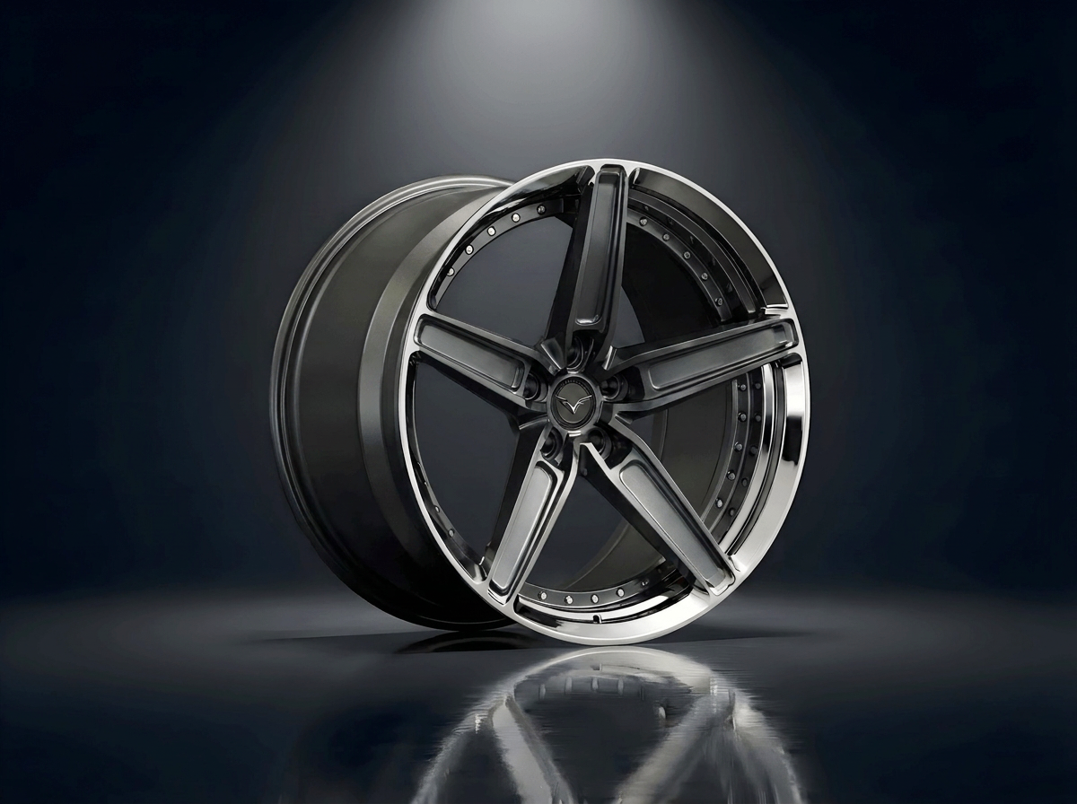 MONERO 10NE - XVIII forged wheel — Gloss Black / Machined finish