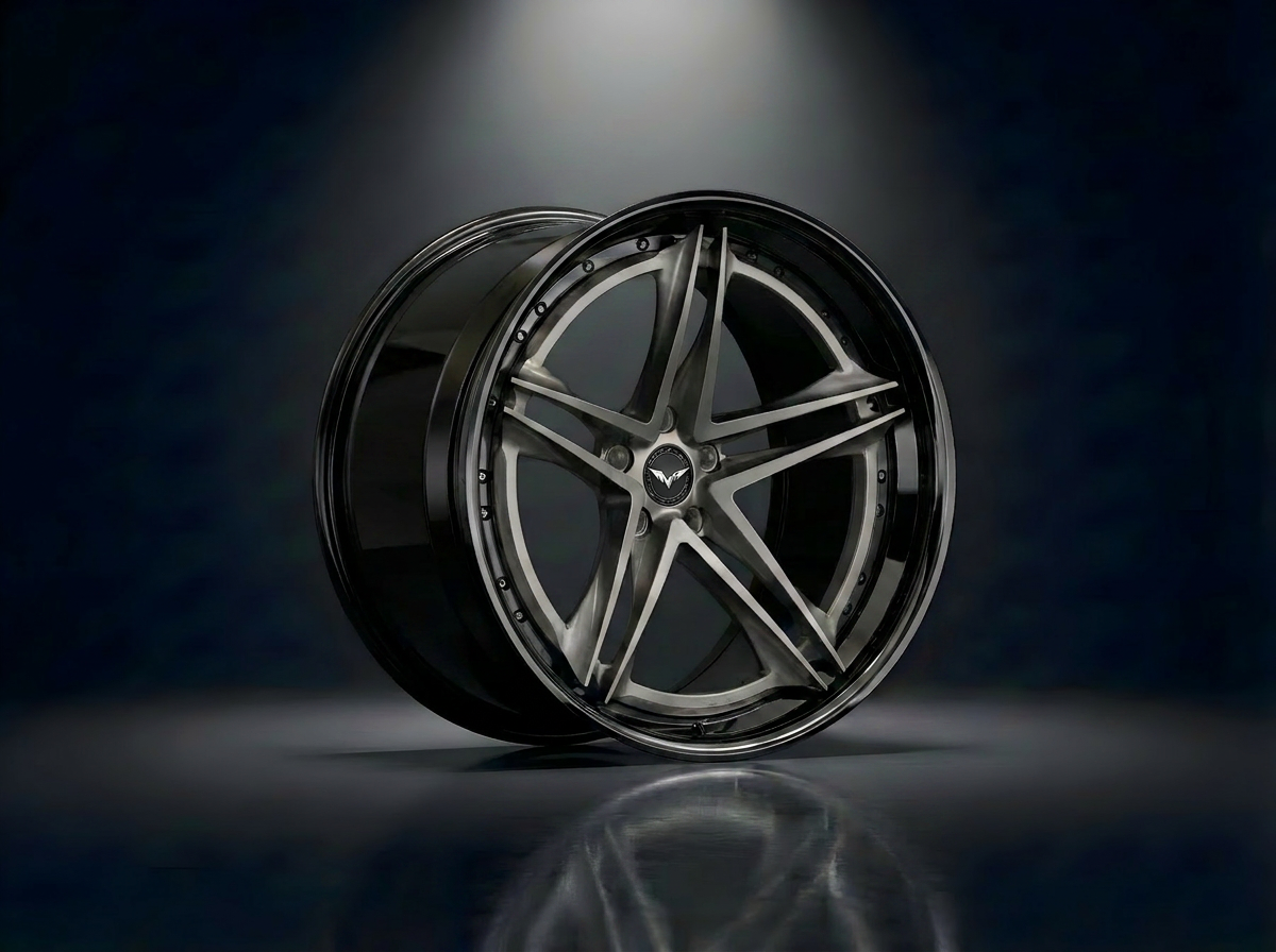 MONERO 10NE - II forged wheel — Gloss Black / Brushed Face finish