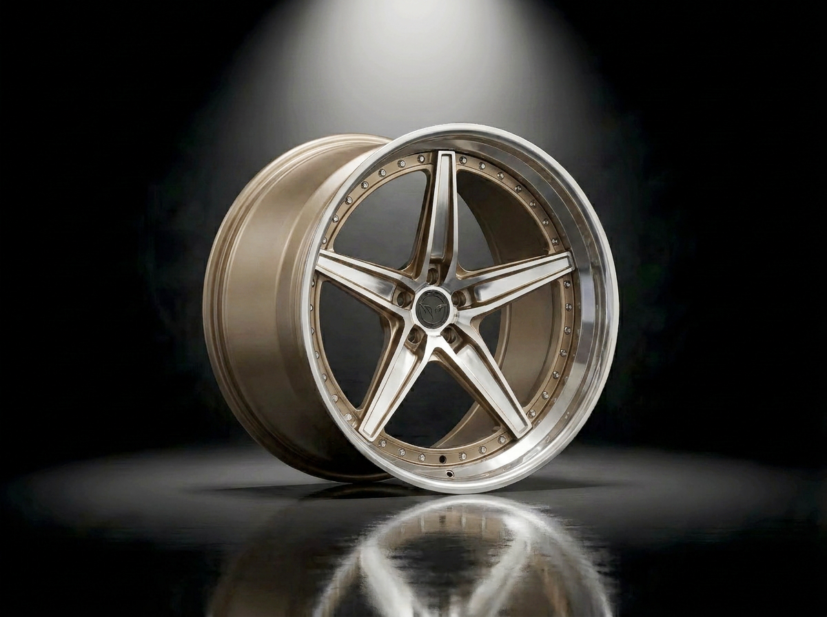 MONERO 10NE - XVI forged wheel — Champagne Gold / Polished Face finish