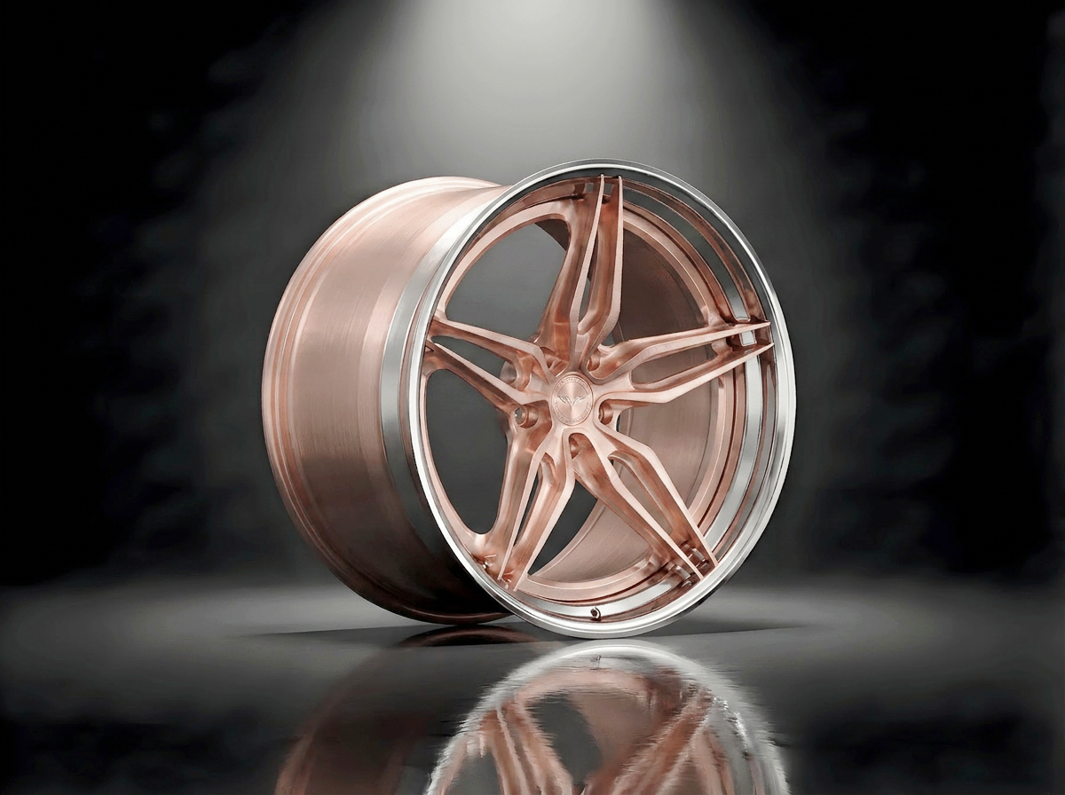 MONERO 10NE - VIII forged wheel — Rose Bronze / Mirror Lip finish