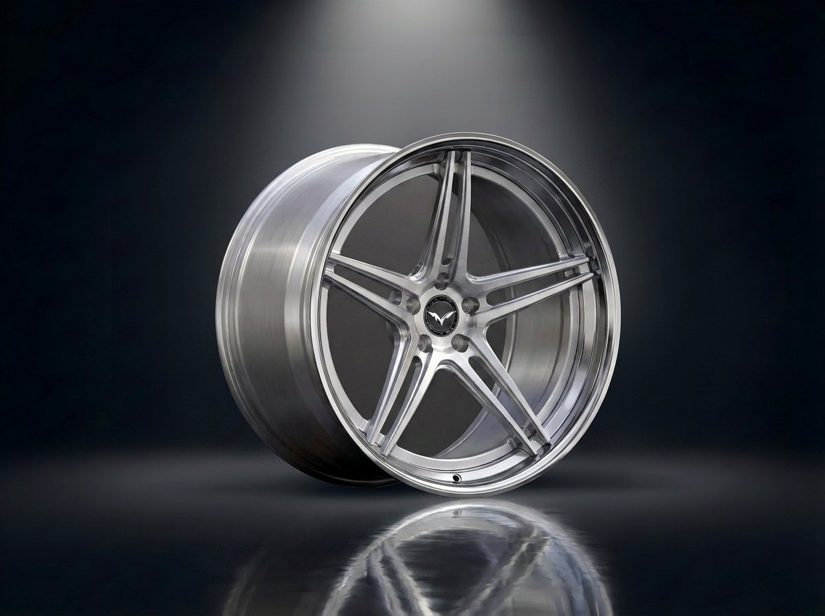 MONERO 10NE - XV forged wheel — Brushed Silver / Polished Lip finish