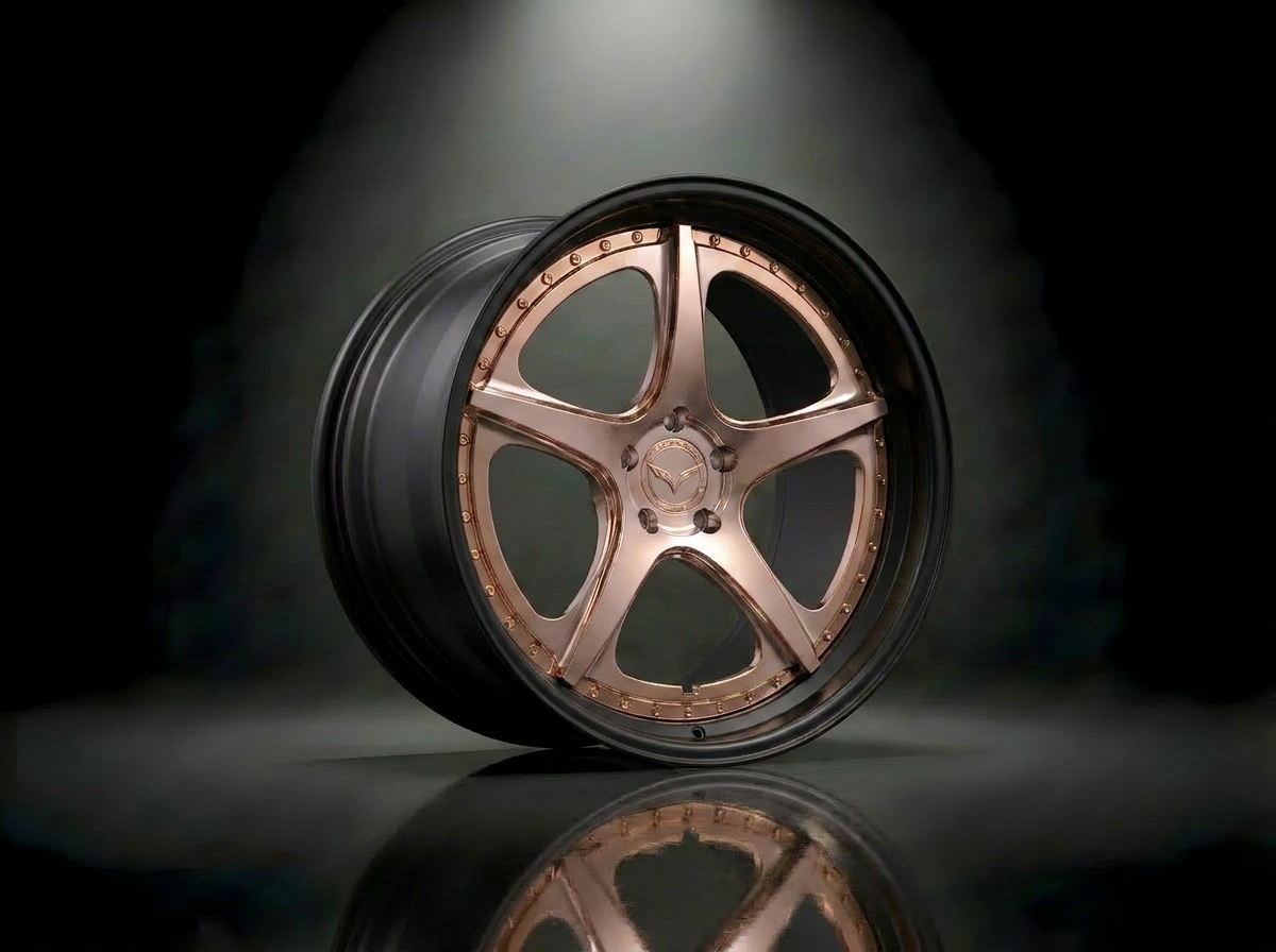 MONERO 10NE - V forged wheel — Rose Gold / Black Barrel finish
