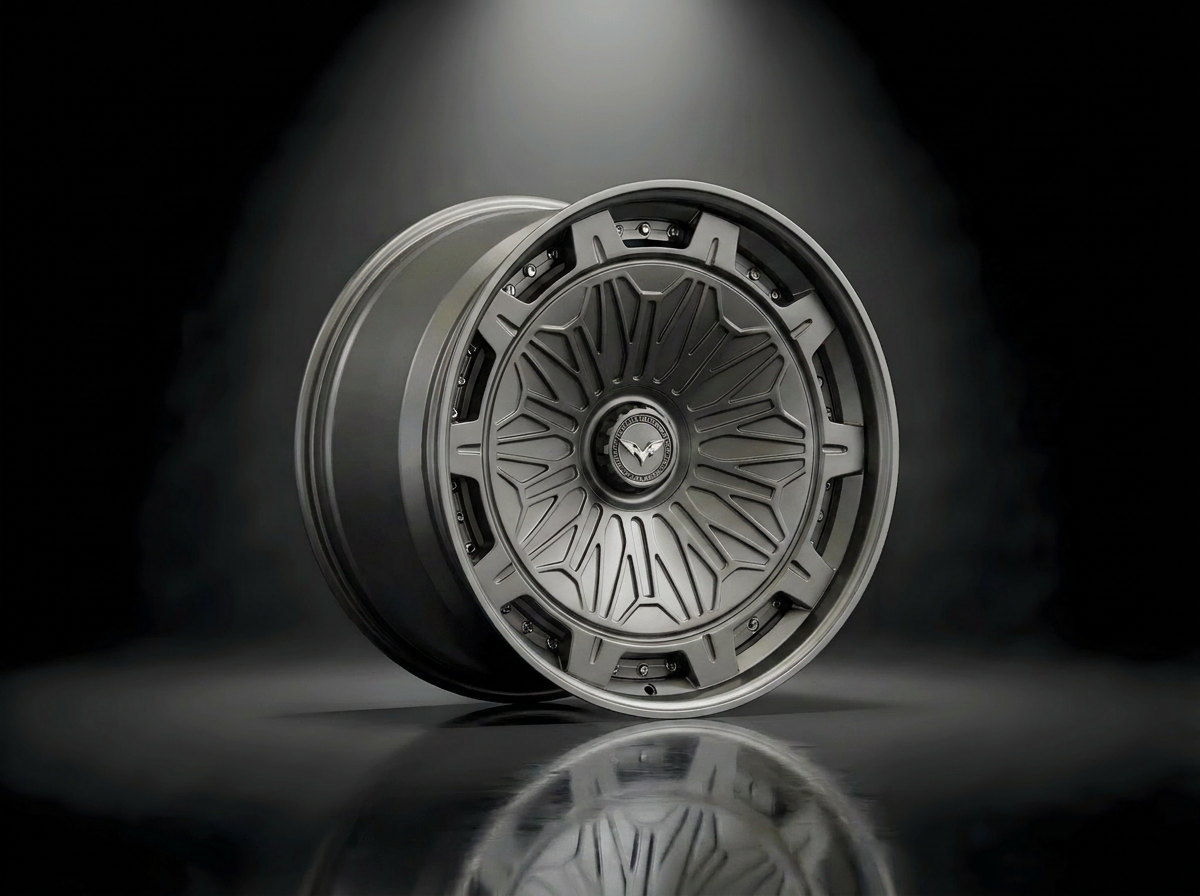 MONERO E1GHT - I forged wheel in Matte Gunmetal finish — bespoke variant 05