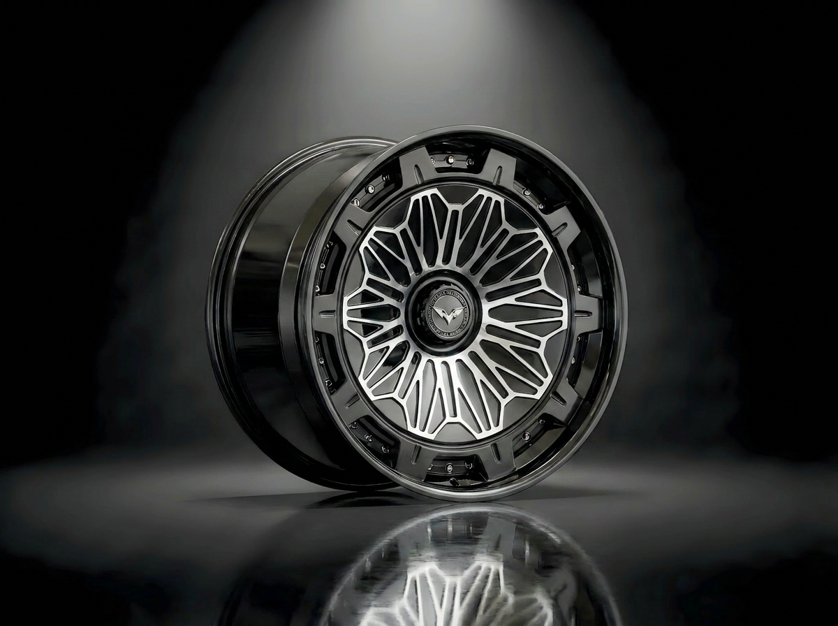 MONERO E1GHT - I forged wheel thumbnail 09 — Gloss Black / Machined Face finish