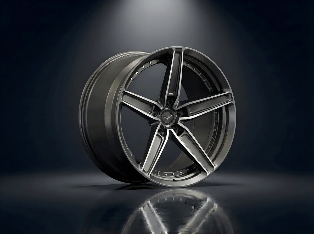 MONERO 10NE - XVIII forged wheel — Smoked Gunmetal / Machined finish