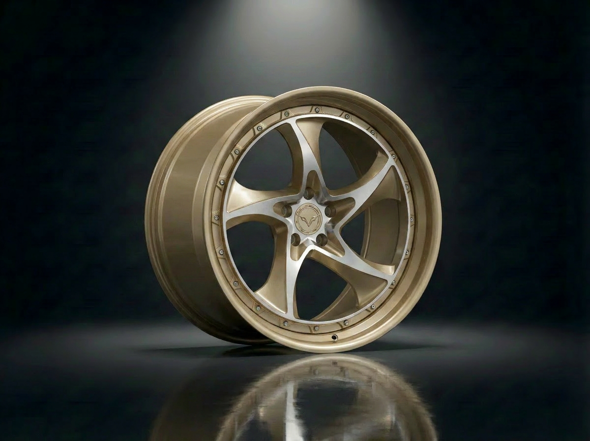MONERO 10NE - XII forged wheel — Champagne Gold / Machined Face finish