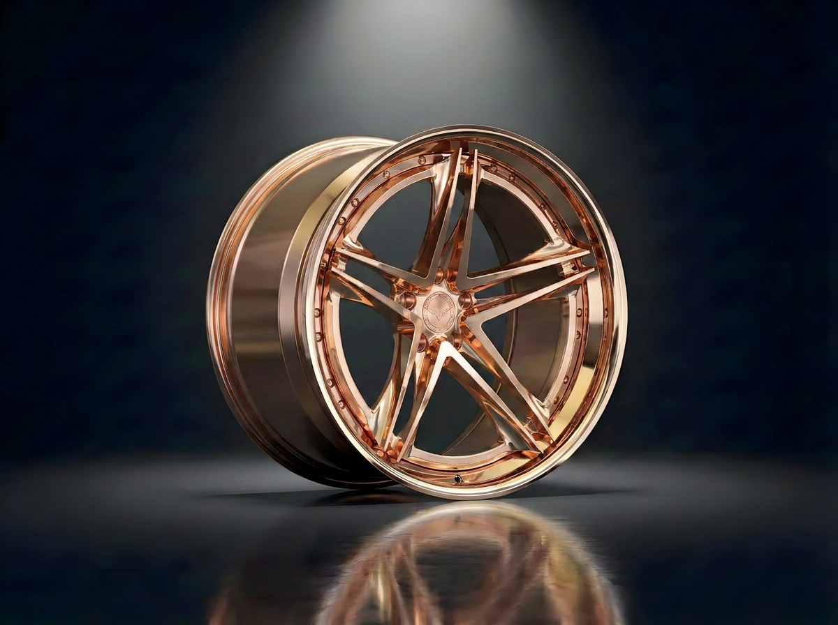 MONERO 10NE - II forged wheel — Rose Gold Mirror finish