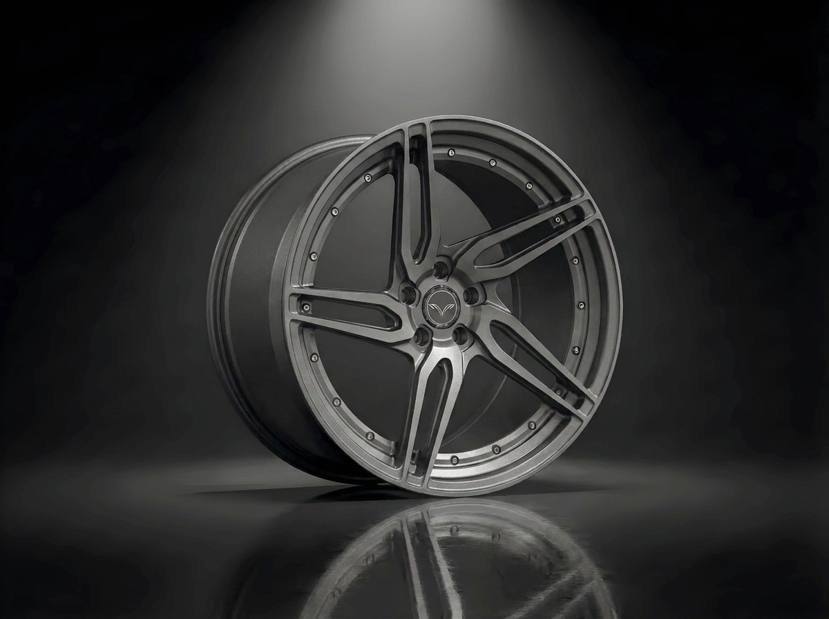 MONERO 10NE-XVII forged wheel in satin graphite, matte dark grey multi-spoke finish