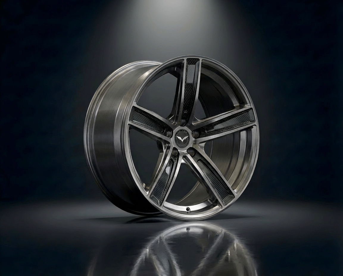 MONERO 10NE - X forged wheel — Brushed Graphite / Carbon Spokes finish