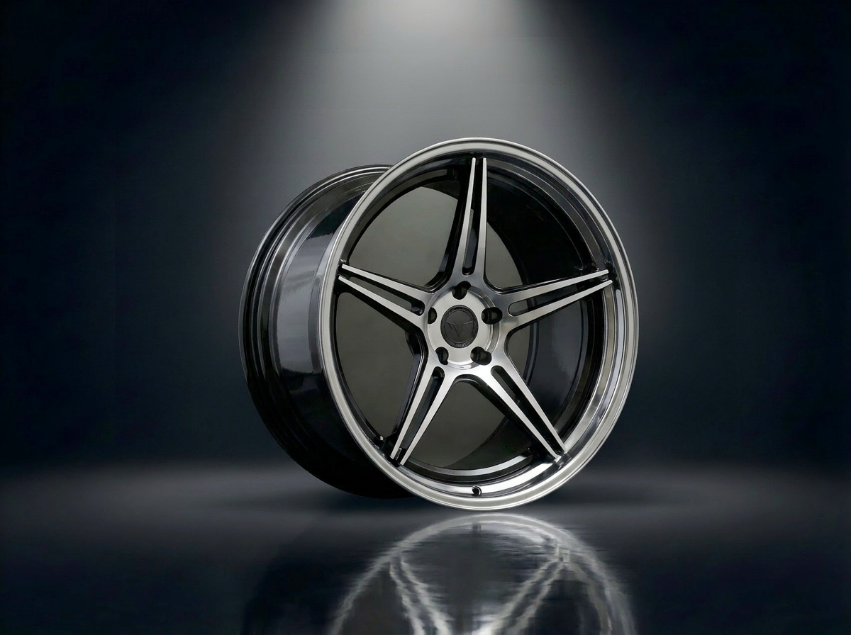 MONERO 10NE - IX forged wheel — Polished Silver / Black Barrel finish