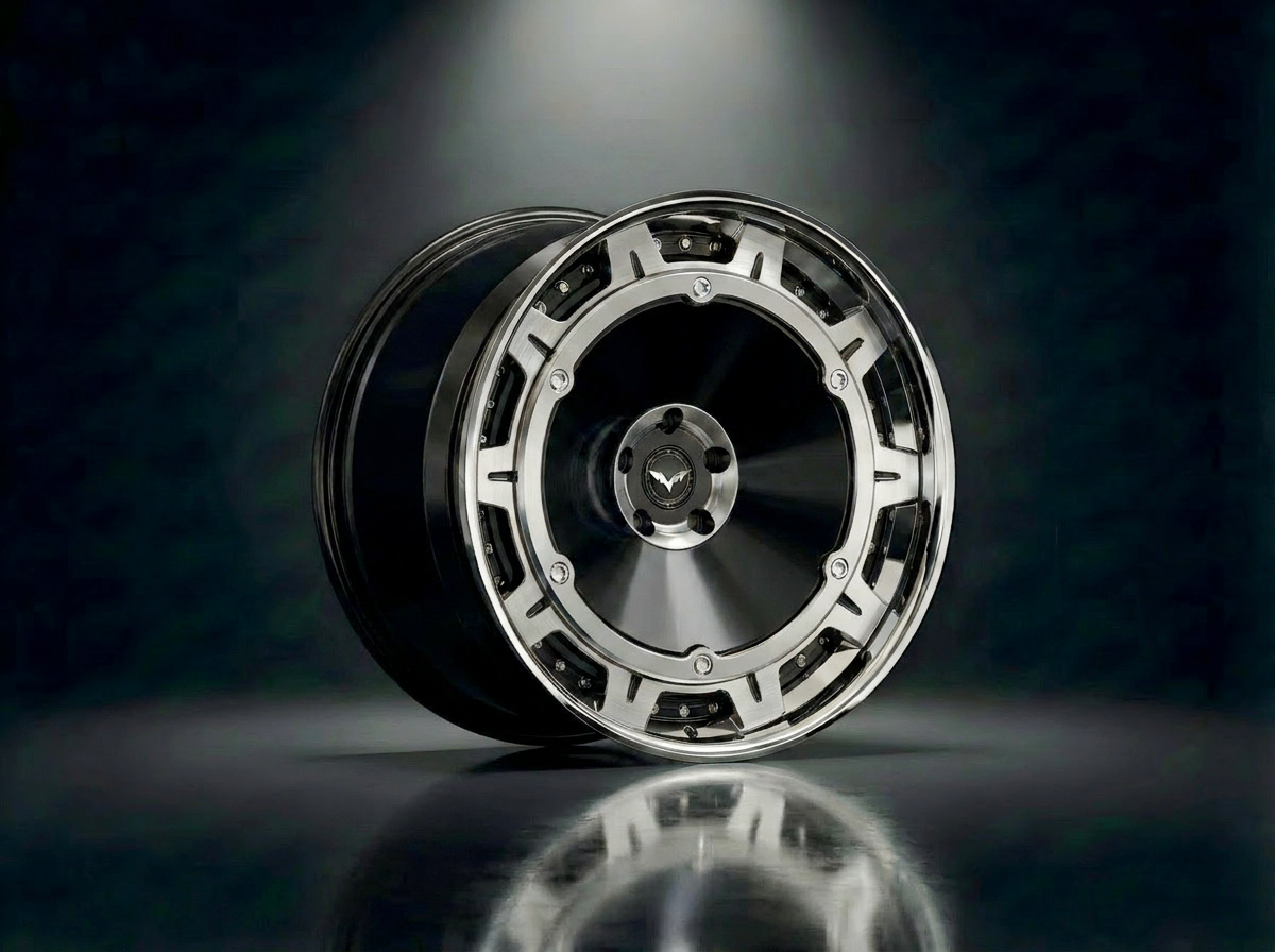 MONERO E1GHT - XVII forged wheel — Gloss Black / Mirror Lip finish
