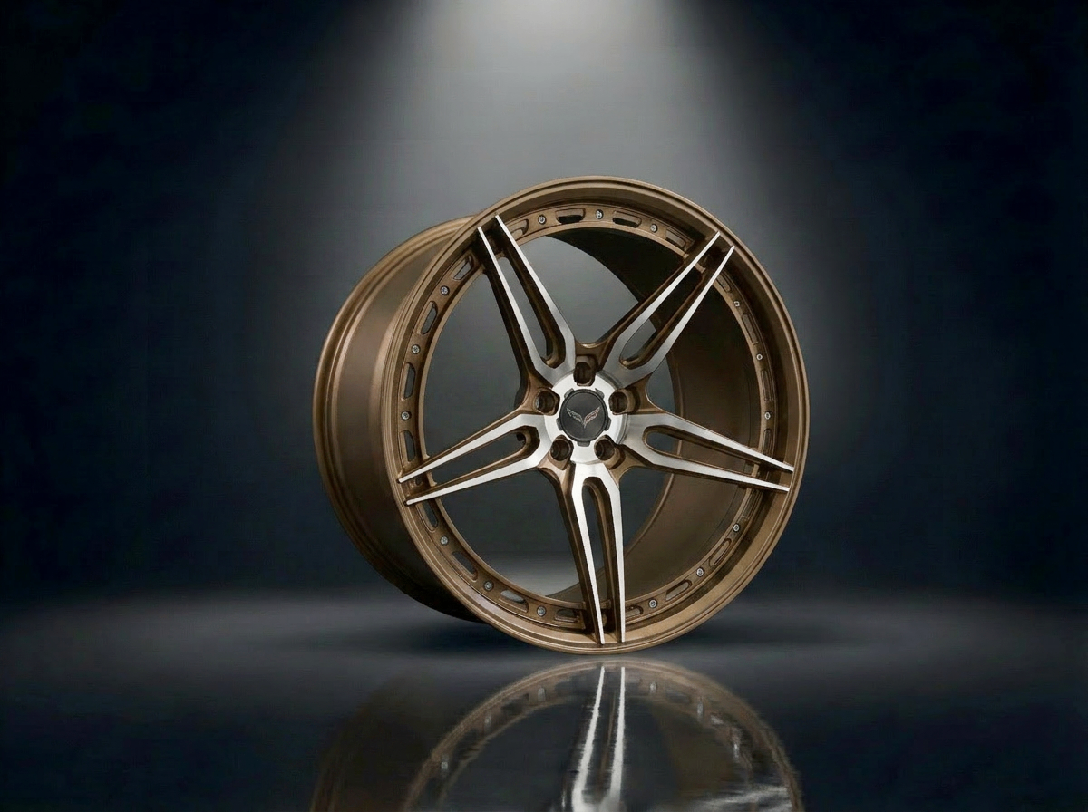 MONERO 10NE - XIII forged wheel — Satin Bronze / Bright Cut finish