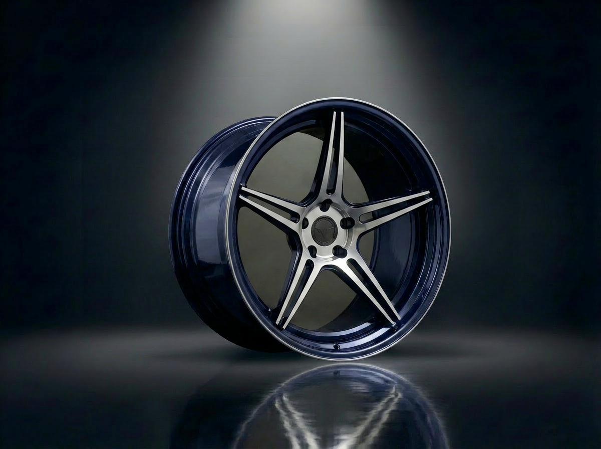 MONERO 10NE - IX forged wheel — Midnight Blue / Polished Face finish