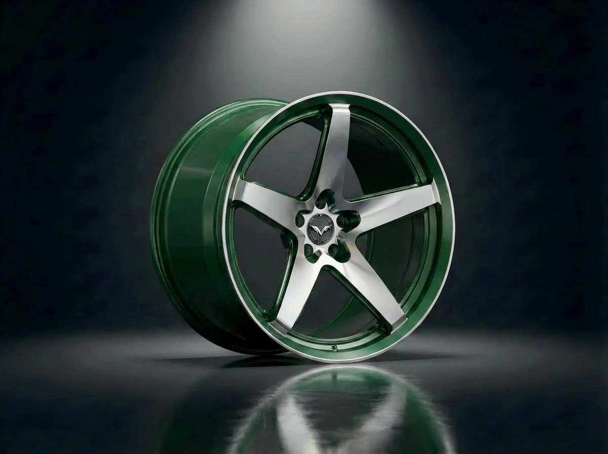 MONERO 10NE - XIV forged wheel — British Racing Green / Bright Face finish