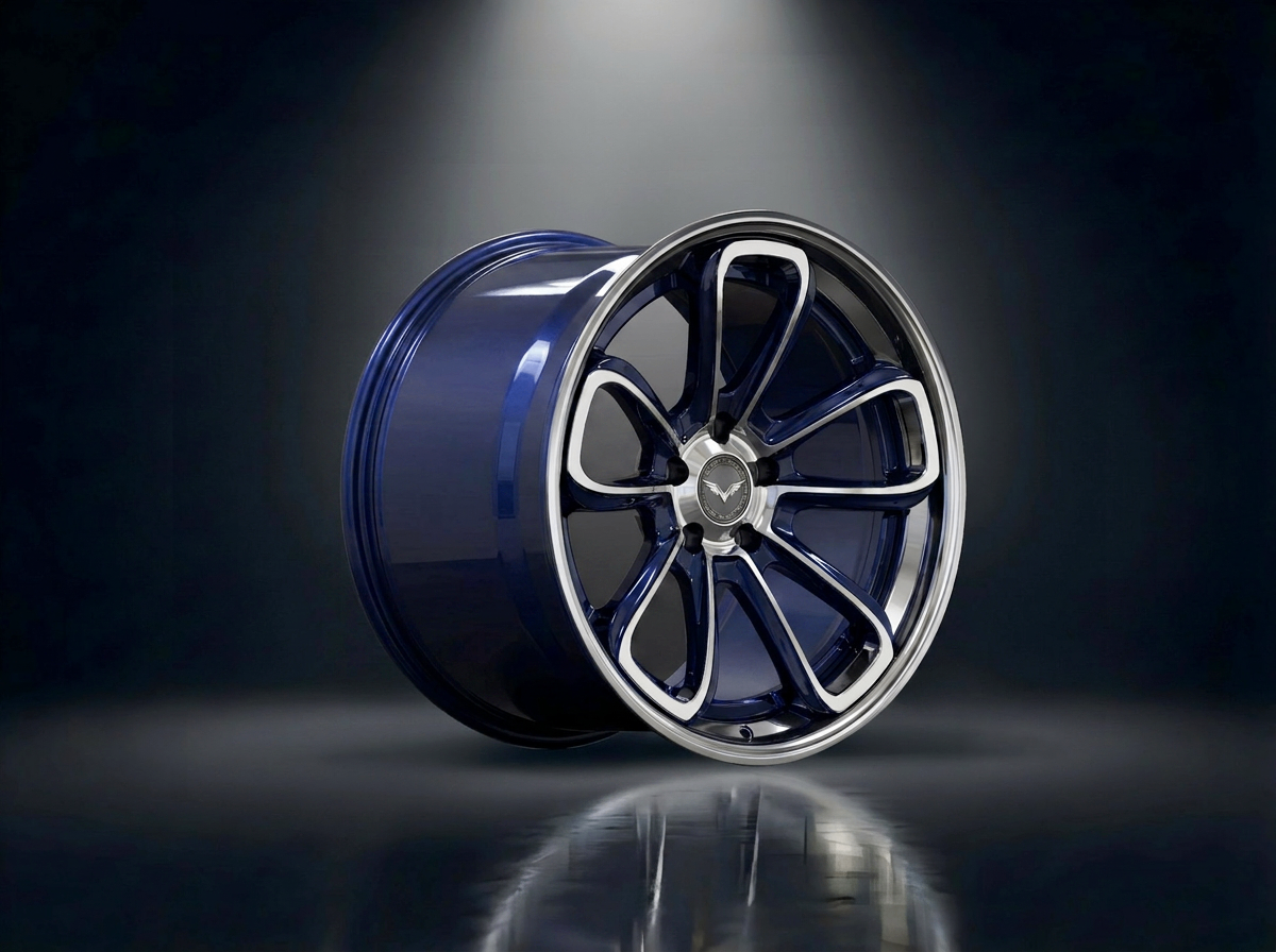MONERO 2TW0 - I forged wheel — Electric Blue / Machined Face finish