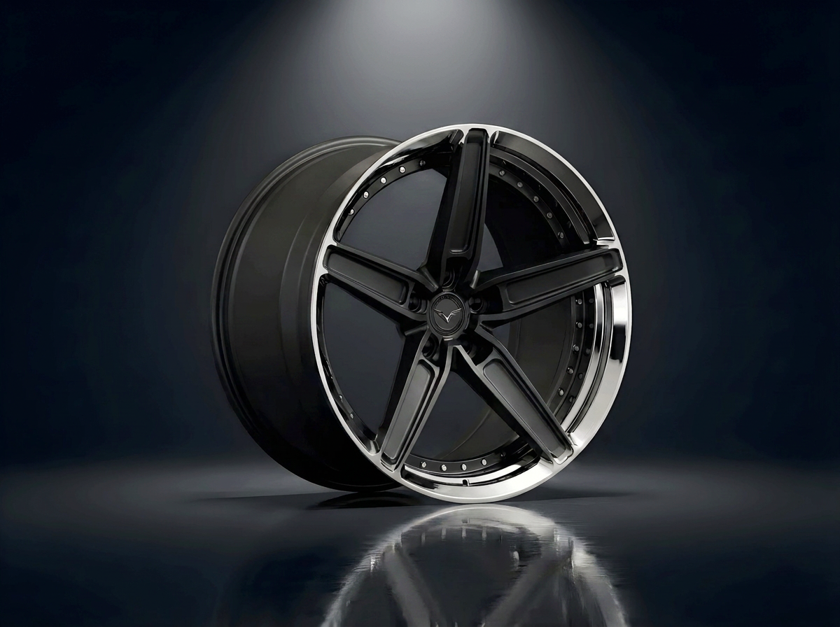 MONERO 10NE - XVIII forged wheel — Satin Black / Polished Lip finish