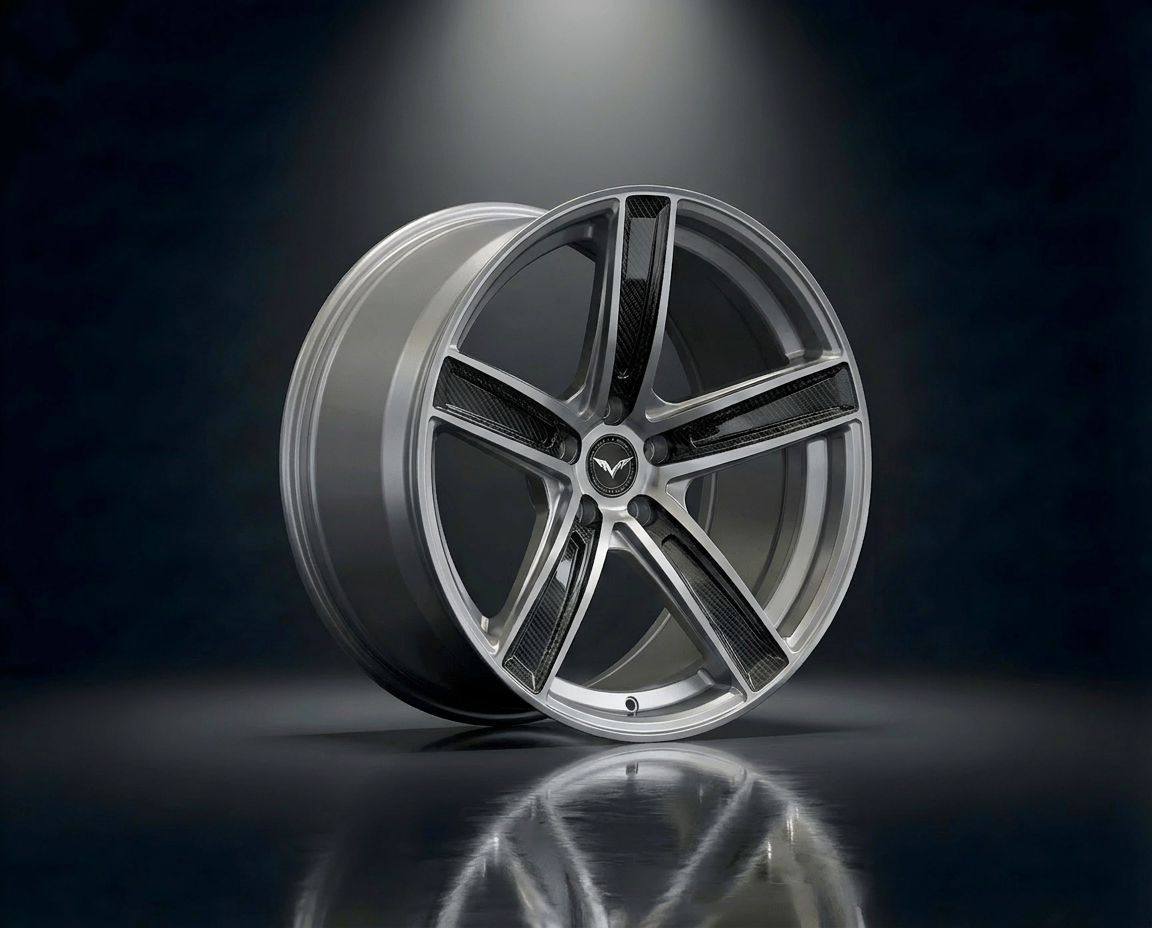 MONERO 10NE - X forged wheel — Brushed Silver Carbon finish