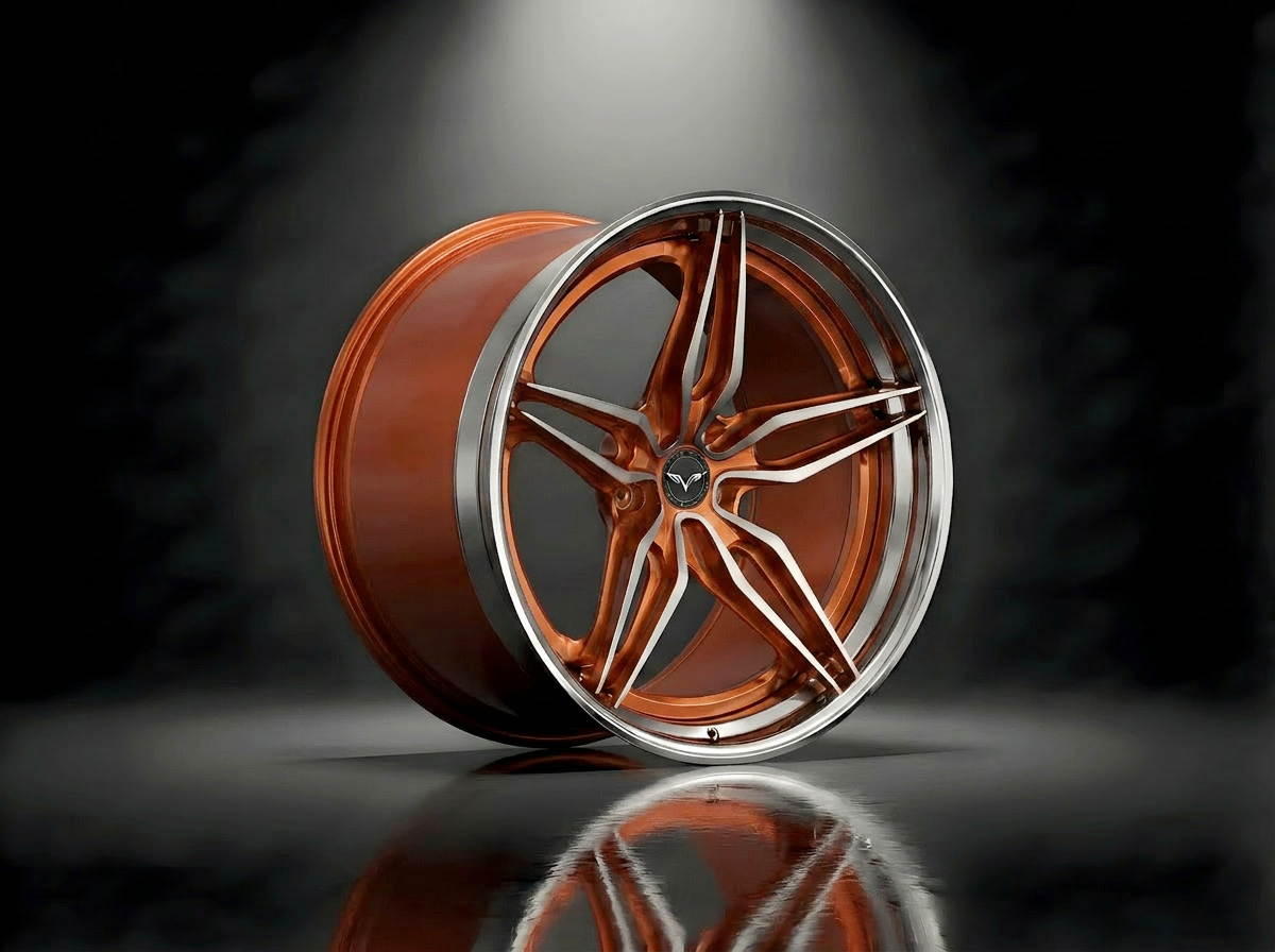 MONERO 10NE - VIII forged wheel — Burnt Copper / Mirror Lip finish