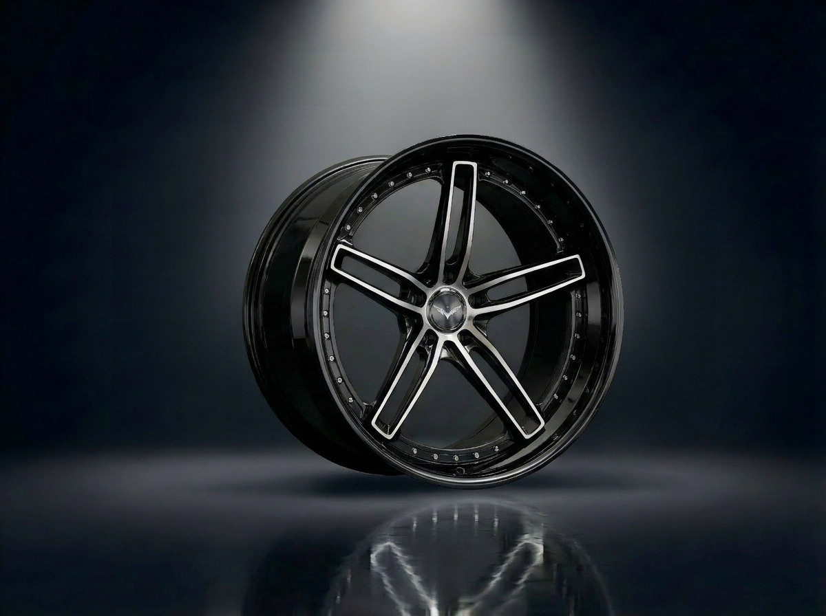 MONERO 10NE - VII forged wheel — Gloss Black / Machined Face finish