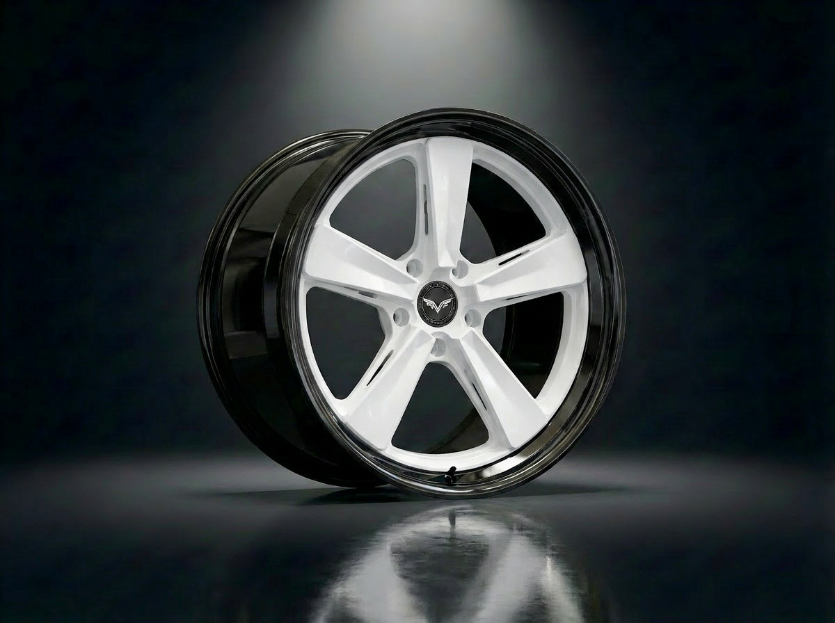 MONERO 10NE - IV forged wheel — Gloss White / Mirror Lip finish