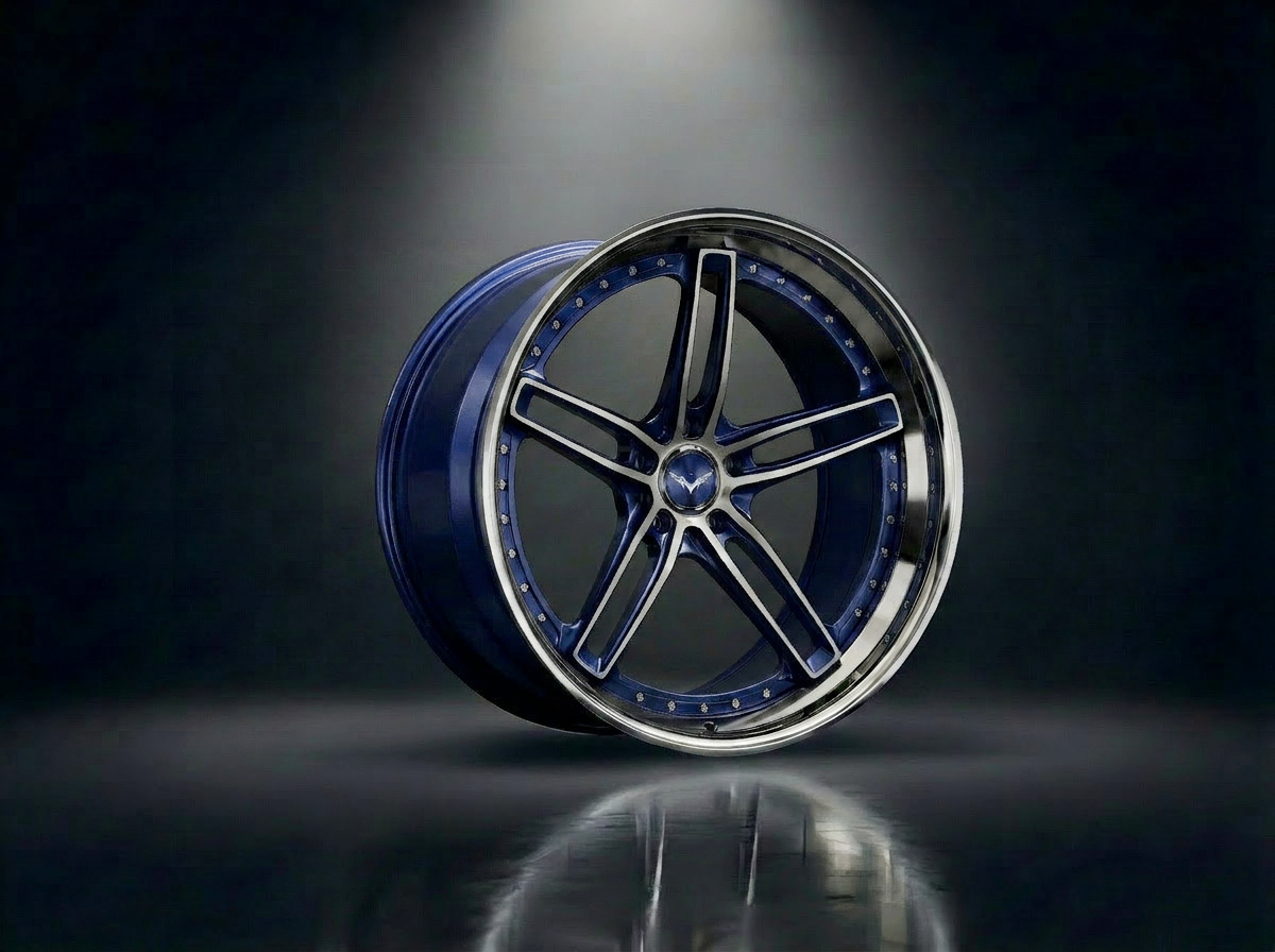 MONERO 10NE - VII forged wheel — Royal Blue / Mirror Lip finish
