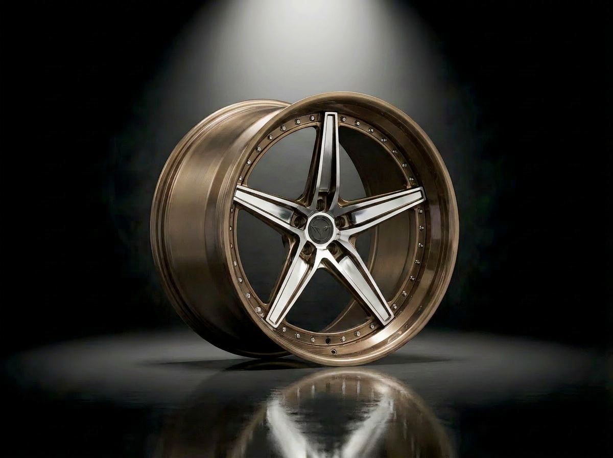 MONERO 10NE - XVI forged wheel — Brushed Bronze / Polished Face finish