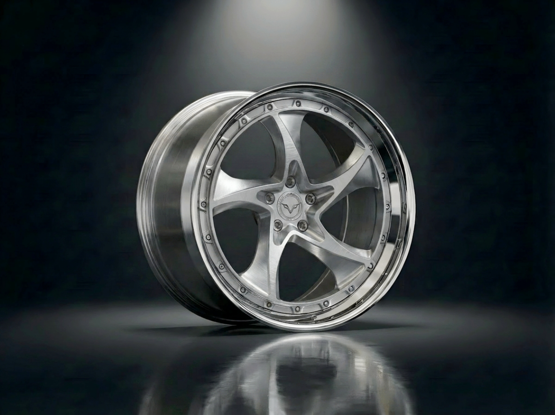 MONERO 10NE - XII forged wheel — Brushed Silver / Mirror Lip finish