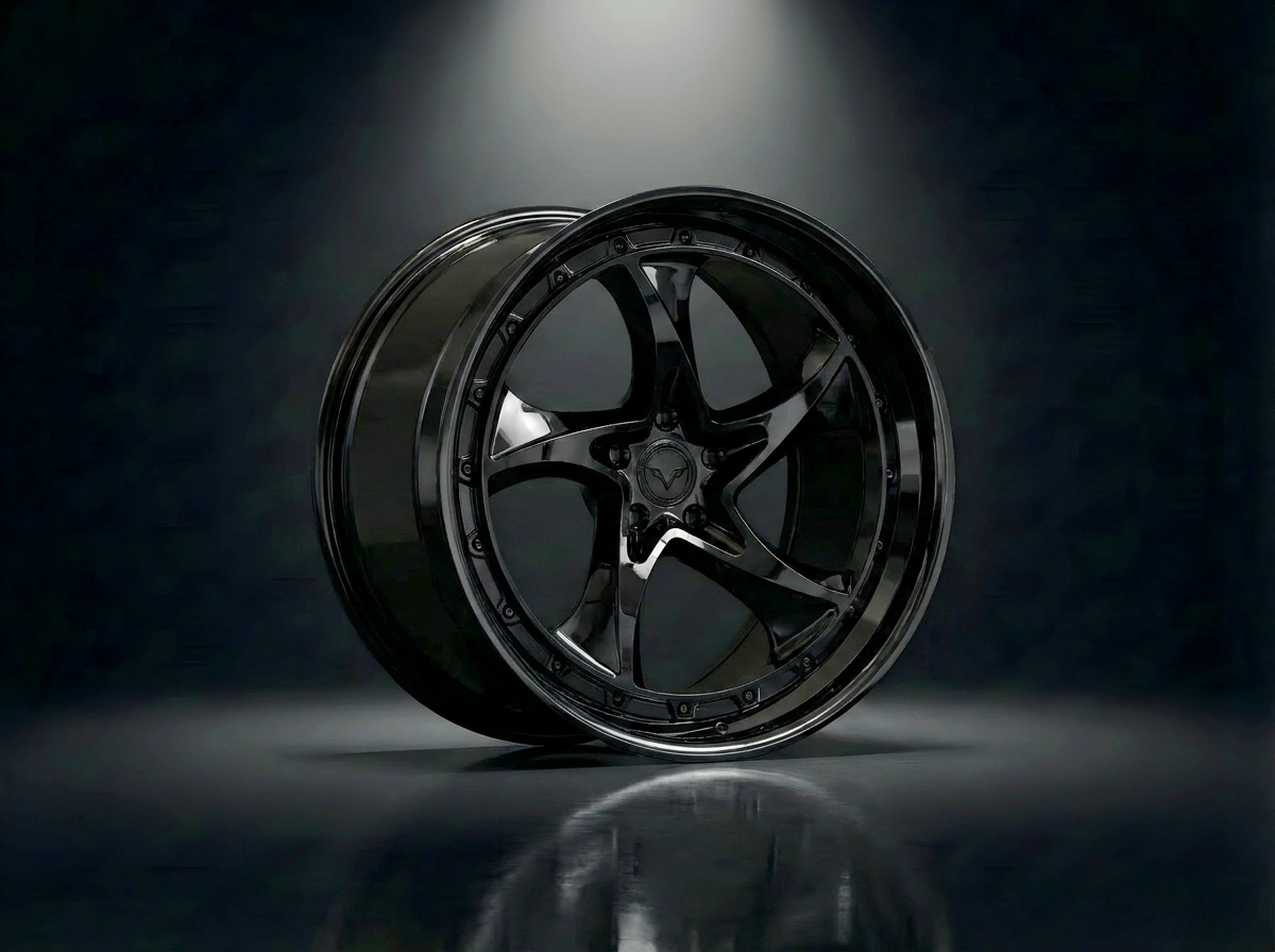 MONERO 10NE - XII forged wheel — Gloss Black / Mirror Lip finish