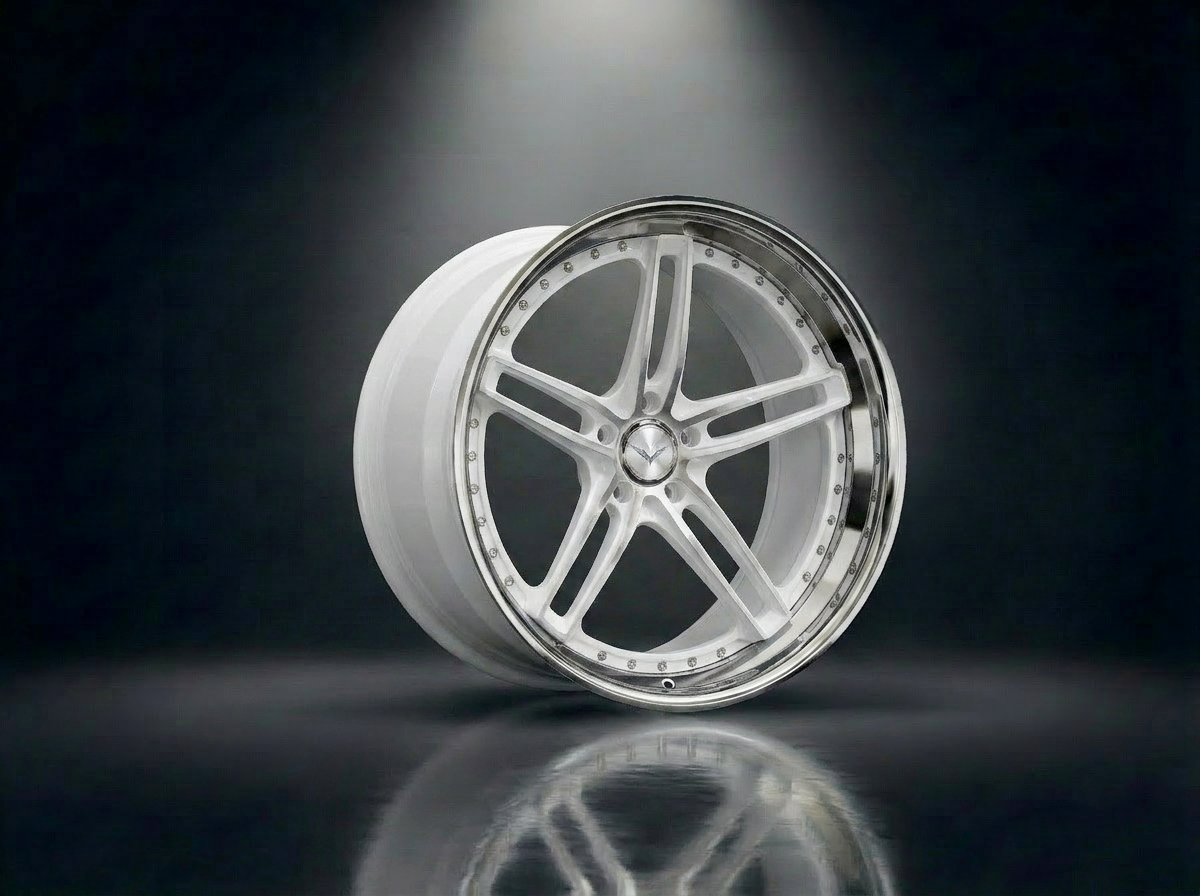 MONERO 10NE - VII forged wheel — Gloss White / Mirror Lip finish