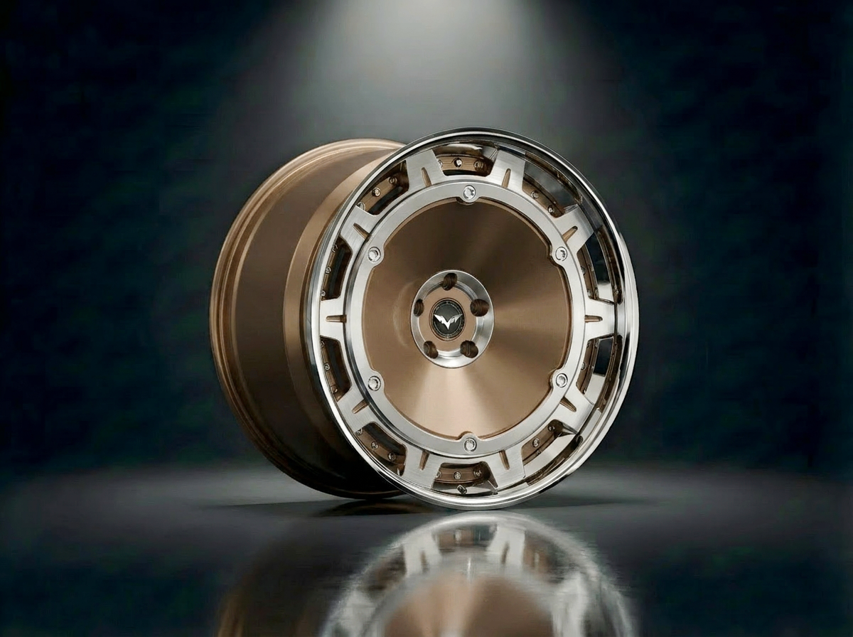 MONERO E1GHT - XVII forged wheel — Champagne Gold / Mirror Lip finish