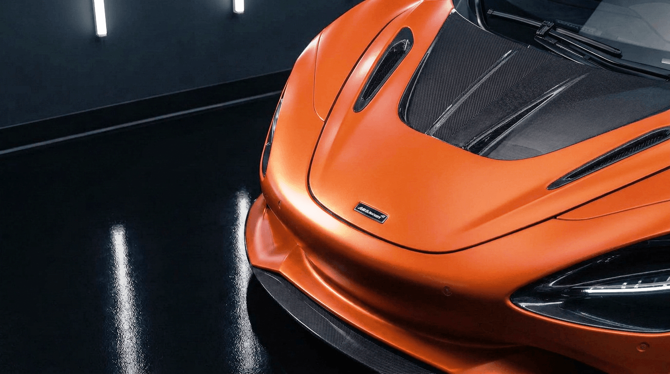 McLaren 750S with dry carbon hood installed
