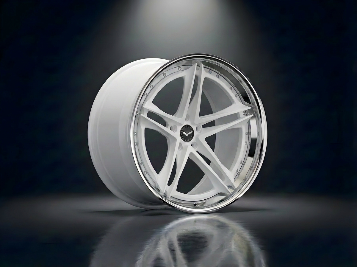MONERO 10NE - II forged wheel — Gloss White / Polished Lip finish