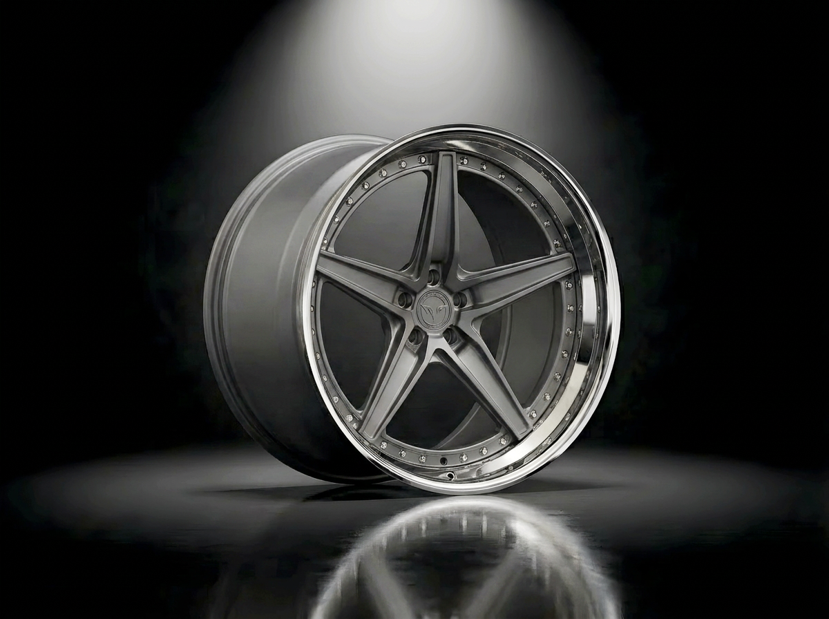 MONERO 10NE - XVI forged wheel — Satin Gunmetal / Chrome Lip finish