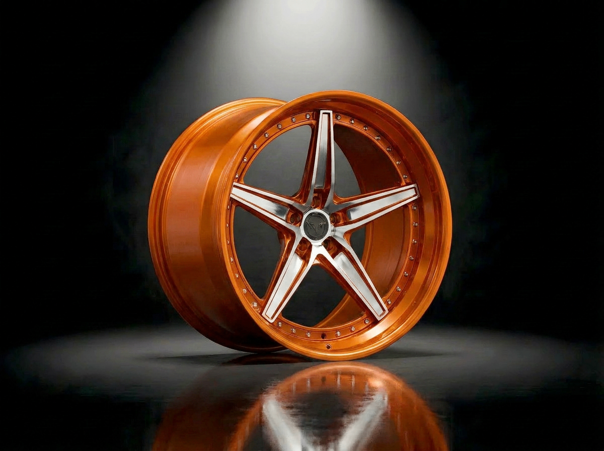 MONERO 10NE - XVI forged wheel — Candy Orange / Polished Face finish