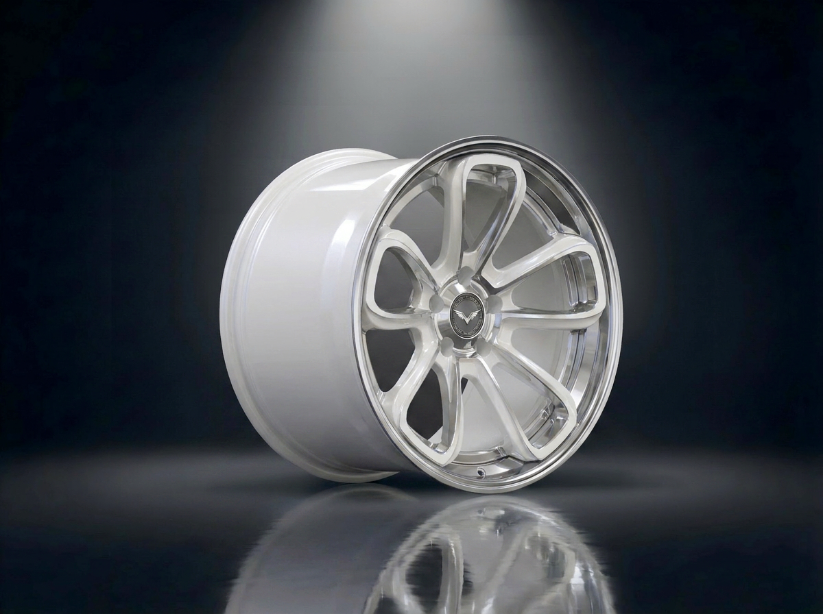 MONERO 2TW0 - I forged wheel — Gloss White / Polished Lip finish