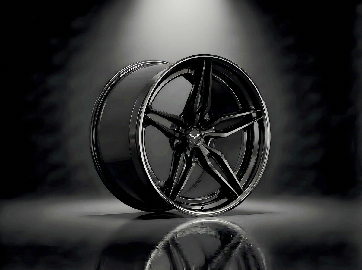MONERO 10NE - VIII forged wheel — Gloss Black / Mirror Lip finish