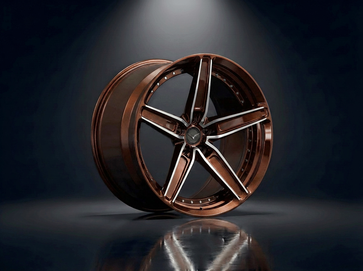 MONERO 10NE - XVIII forged wheel — Polished Bronze / Machined finish