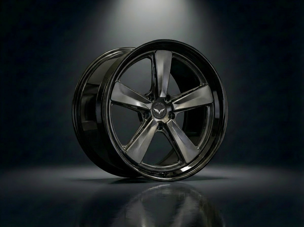 MONERO 10NE - IV forged wheel — Black Chrome / Brushed Face finish