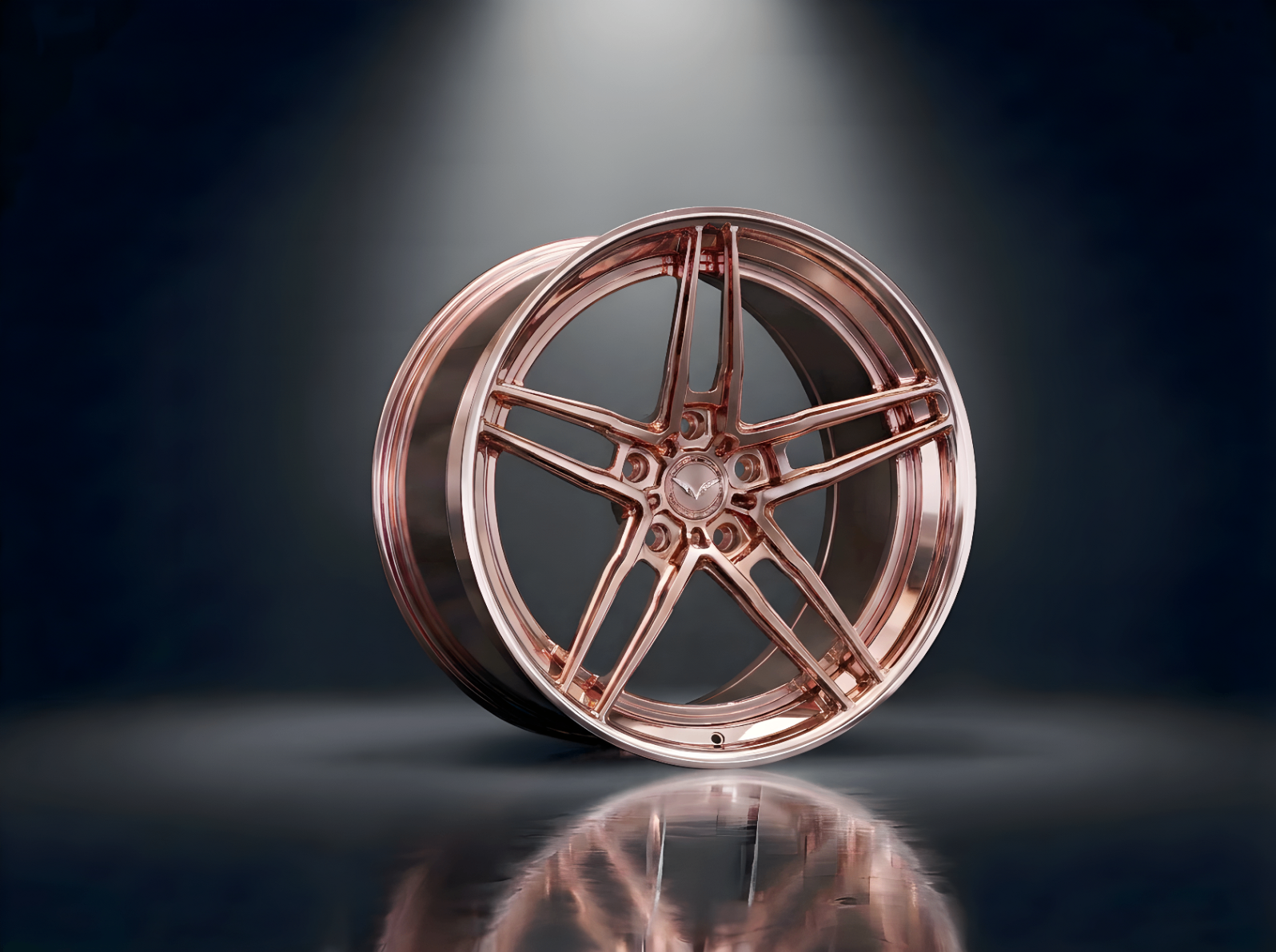 MONERO 10NE - I forged wheel — Polished Rose Gold finish