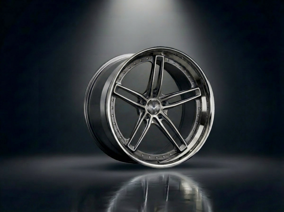 MONERO 10NE - VII forged wheel — Brushed Silver / Mirror Lip finish