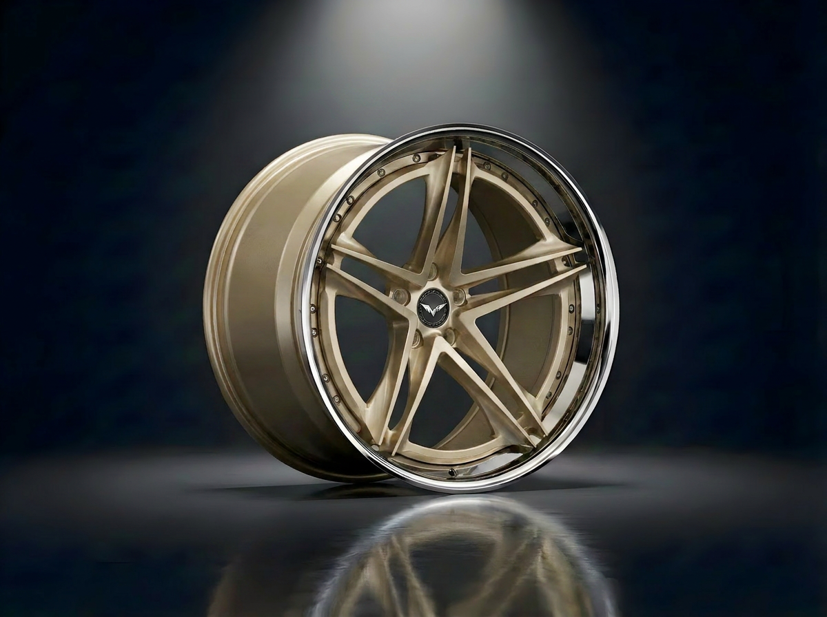 MONERO 10NE - II forged wheel — Champagne Gold / Polished Lip finish