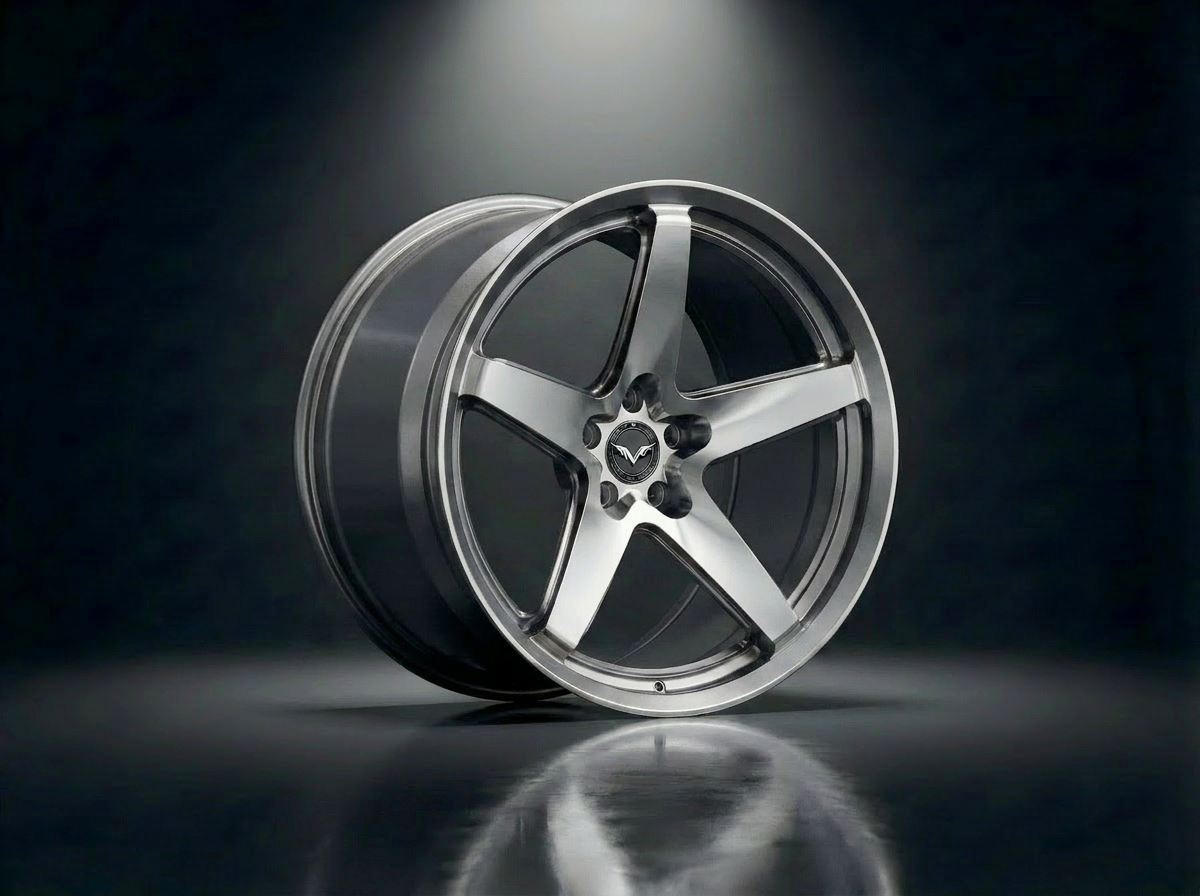 MONERO 10NE - XIV forged wheel — Brushed Titanium / Bright Face finish