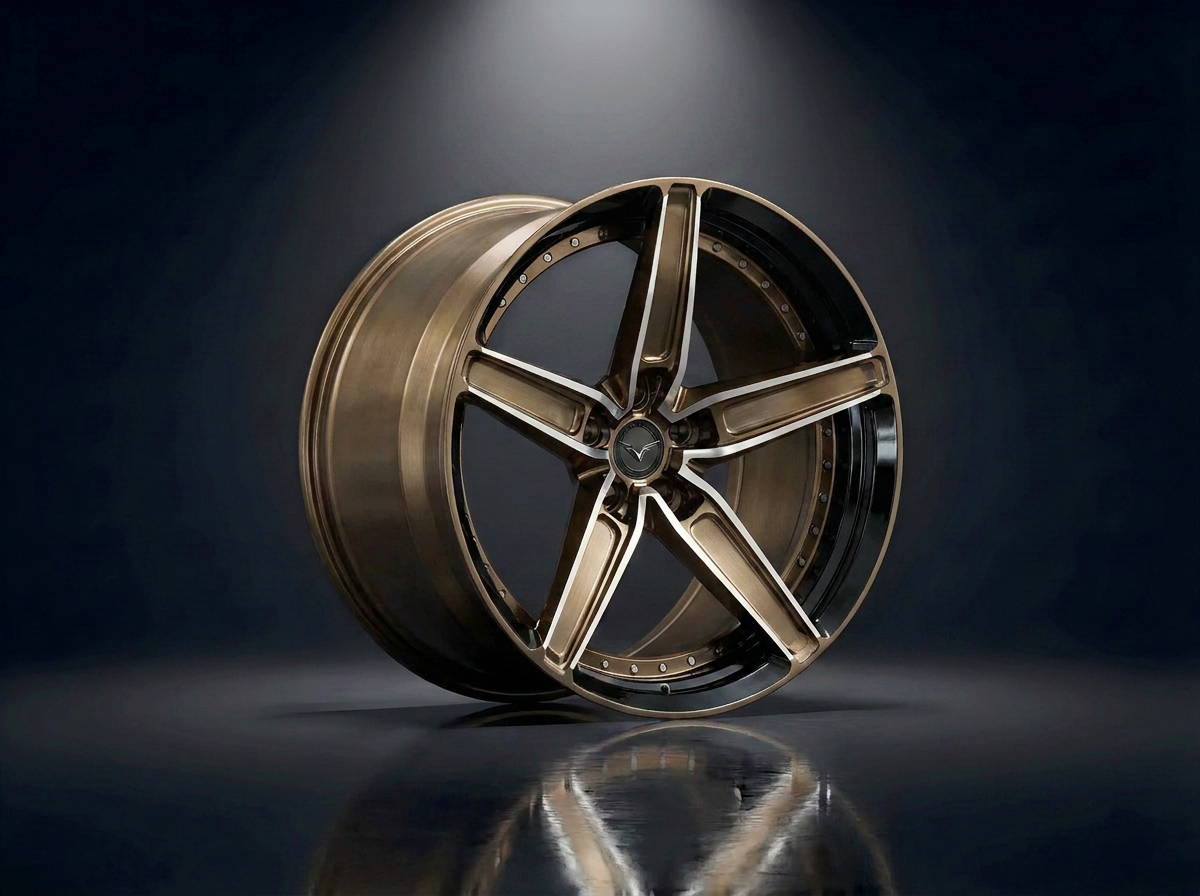 MONERO 10NE - XVIII forged wheel — Brushed Bronze / Gloss Black Lip finish