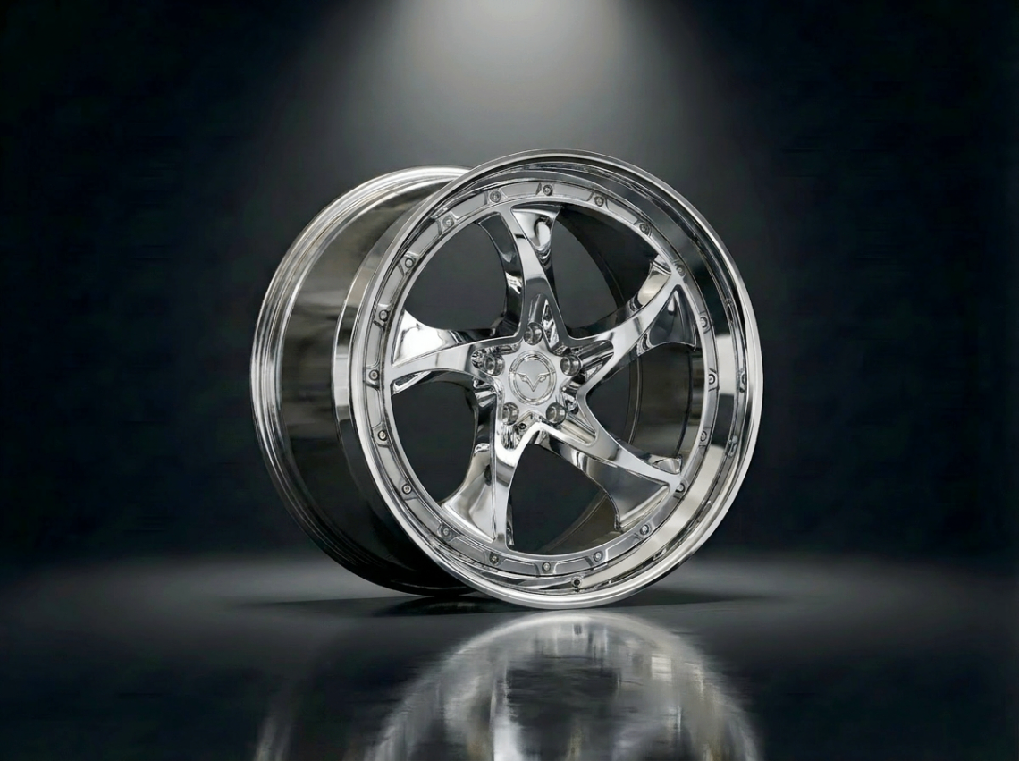 MONERO 10NE - XII forged wheel — Polished Silver / Mirror Lip finish