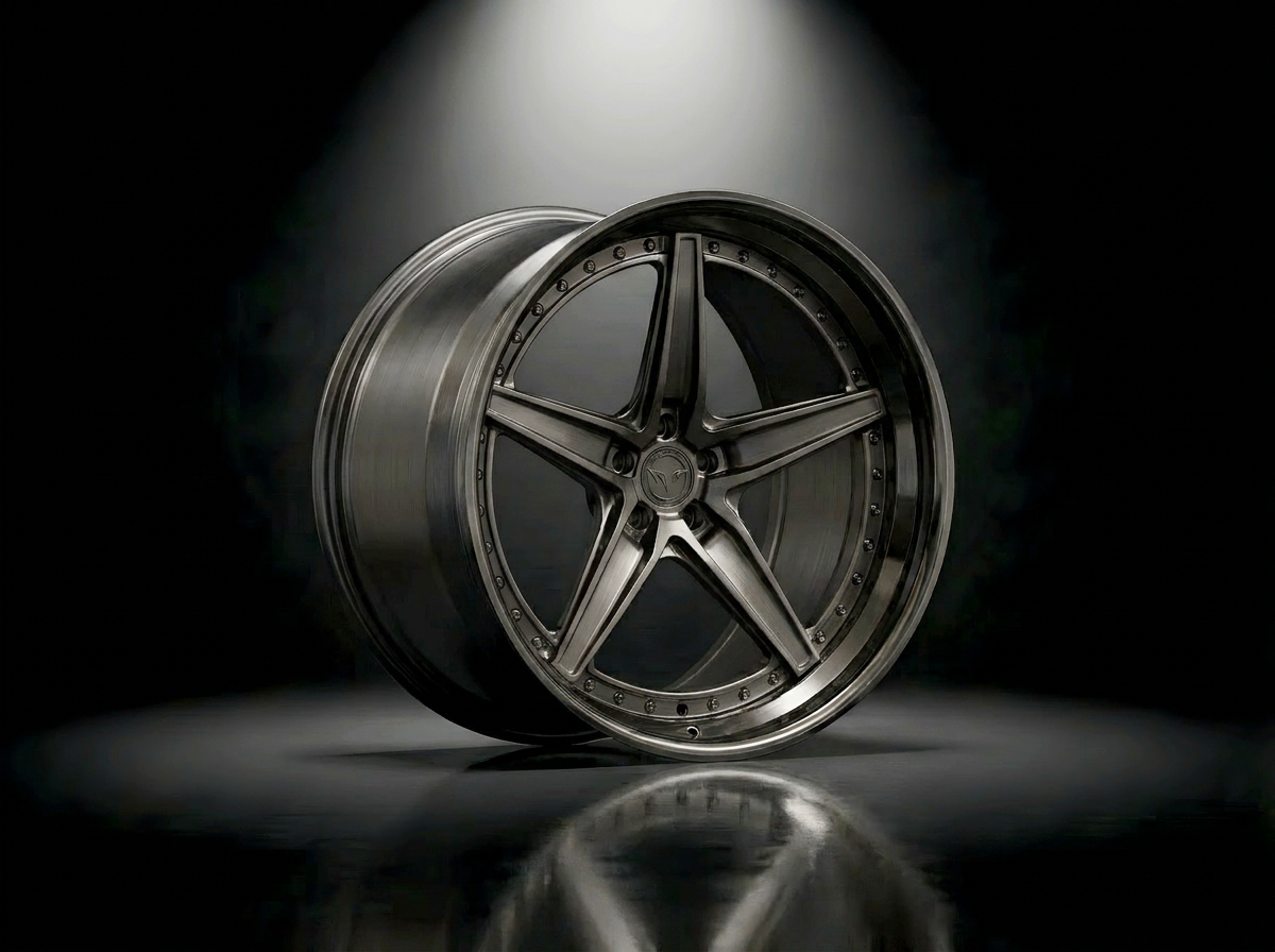 MONERO 10NE - XVI forged wheel — Gunmetal / Gloss Black Lip finish
