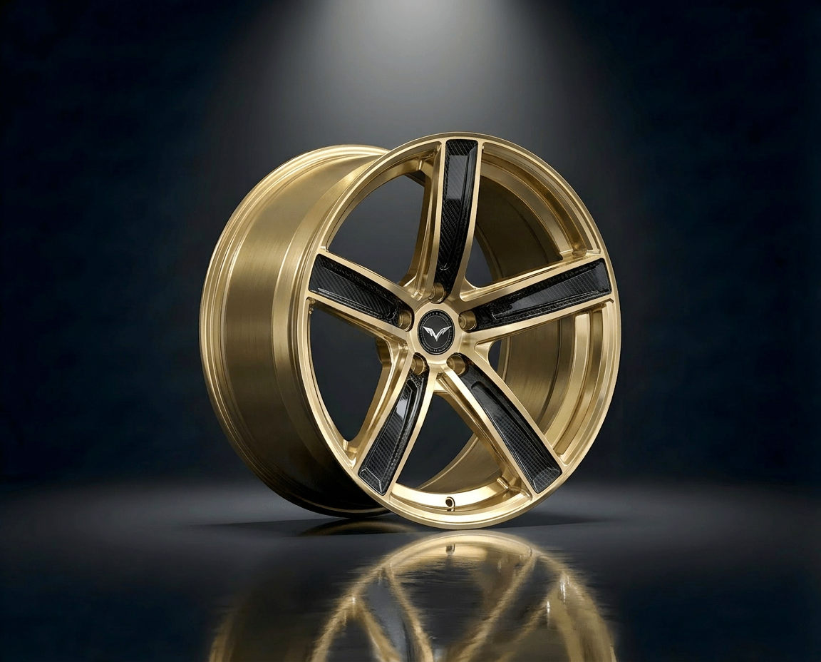 MONERO 10NE - X forged wheel — Brushed Gold Carbon finish