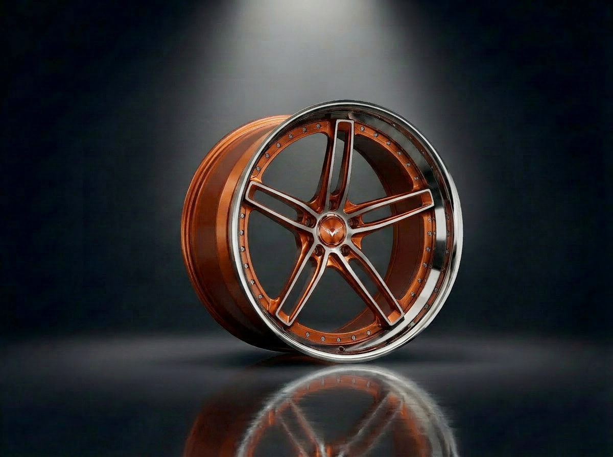 MONERO 10NE - VII forged wheel — Burnt Copper / Mirror Lip finish