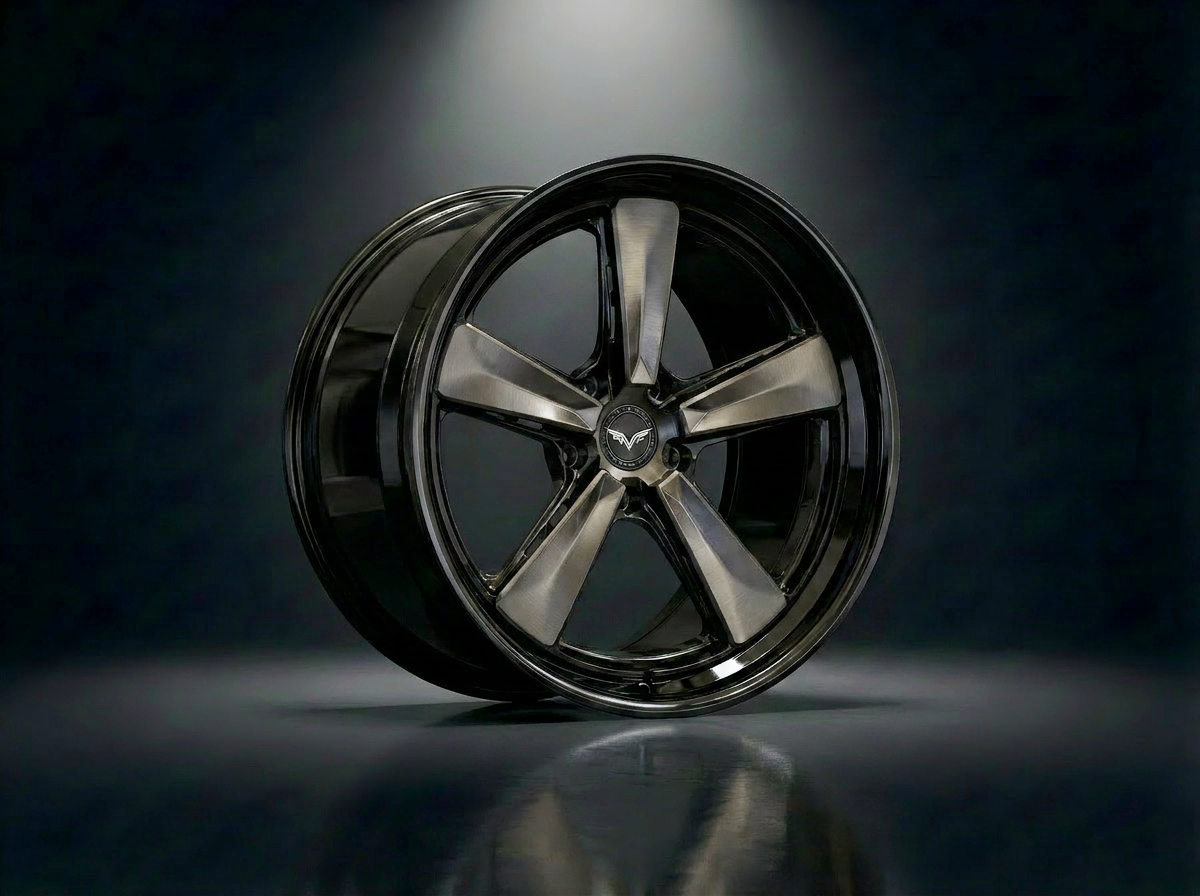 MONERO 10NE - IV forged wheel — Black Chrome / Brushed Face finish