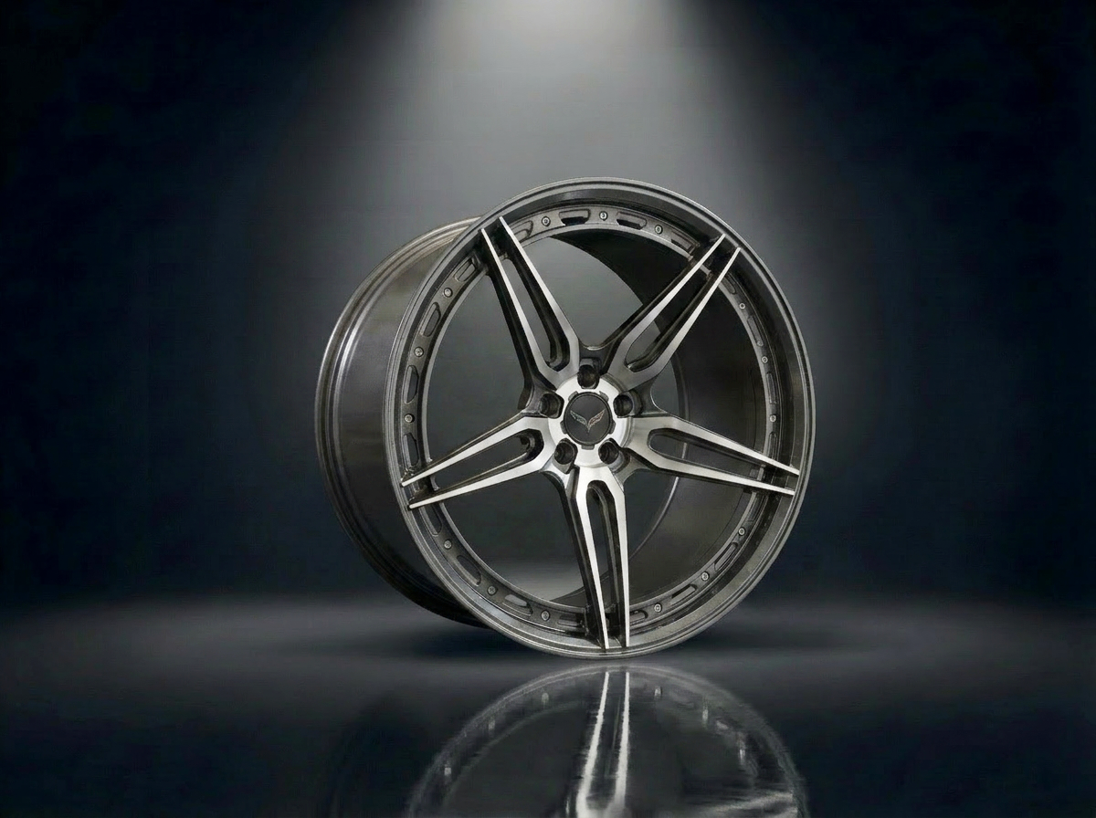 MONERO 10NE - XIII forged wheel — Titanium Smoke / Bright Cut finish