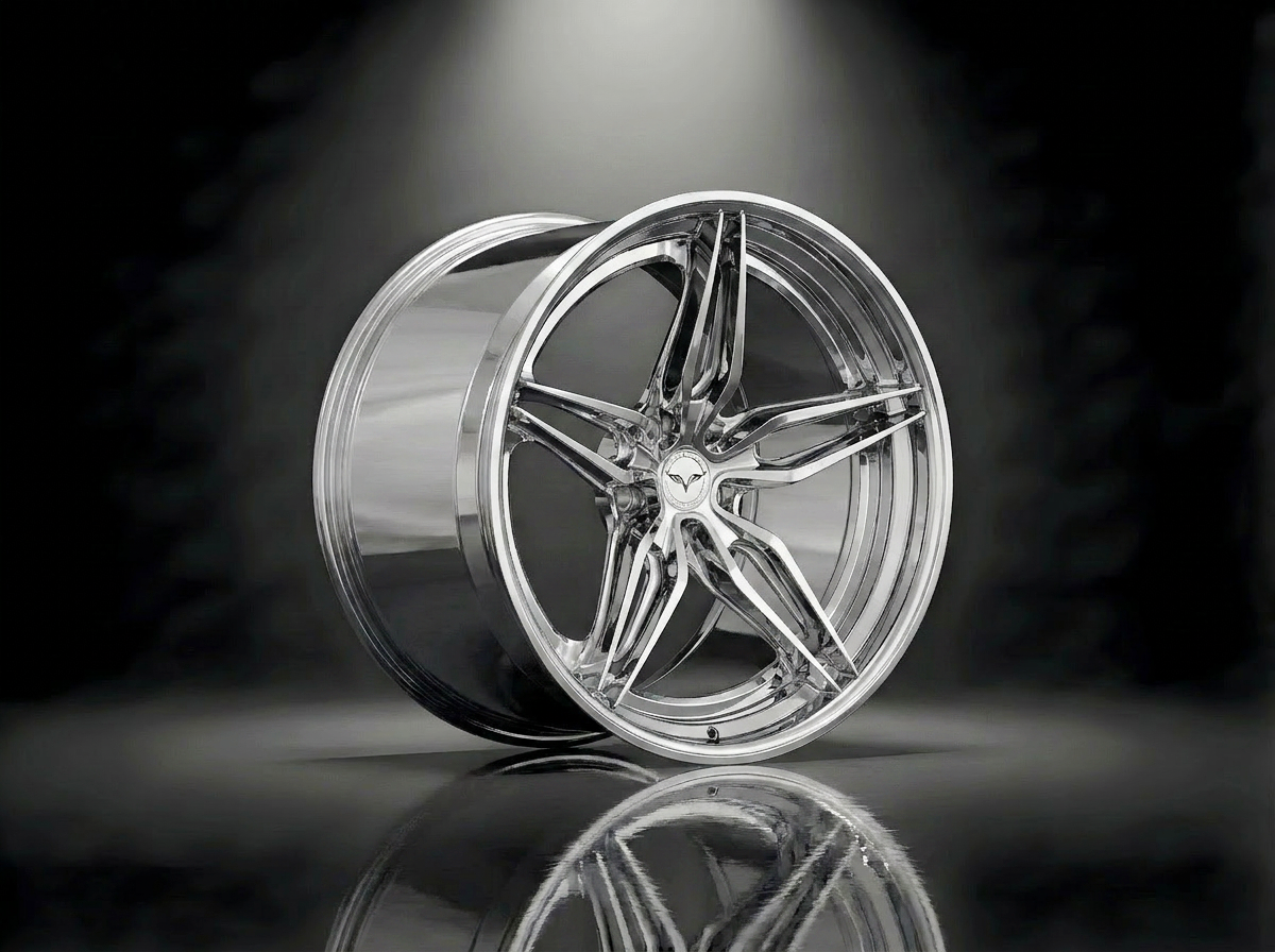 MONERO 10NE - VIII forged wheel — Polished Silver finish